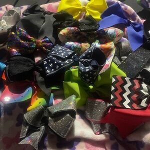 Colorful Kids Hair Bow Set